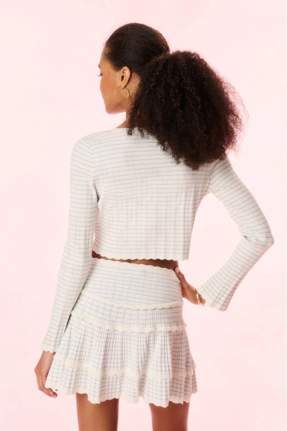 Media Cardigan in Sailor Stripes