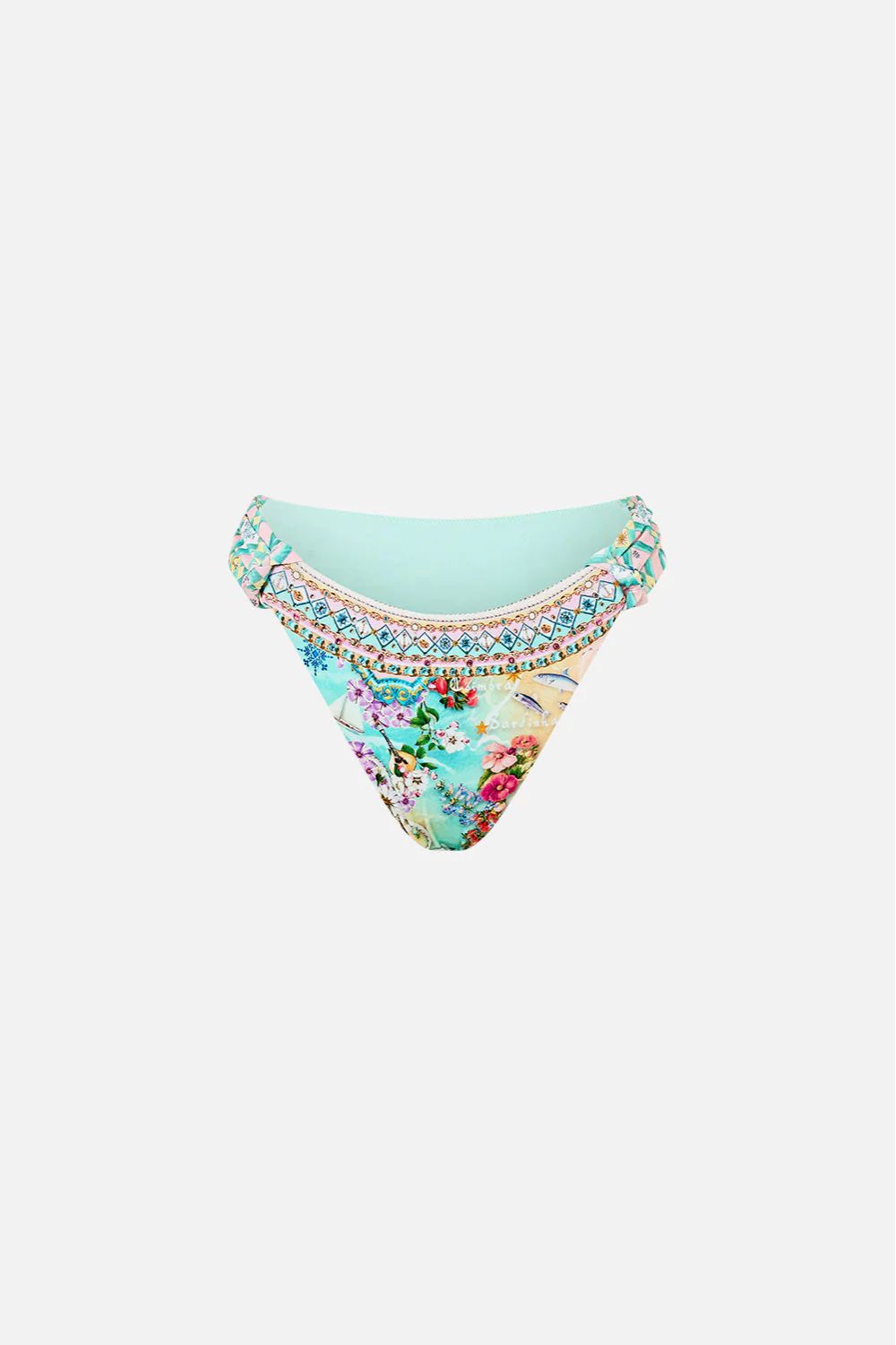 Knot Tri Bikini Set in Just Coasting