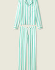 Farmer Stripe Long PJ Set in Ivory