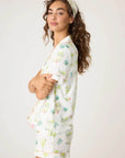 Lime Sunshine Short Sleeve and Shorts Pajama Set