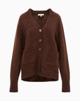Applene Cardigan in Chocolate Brown