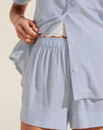 Nautico Shortie PJ Set in Nautico White/Cornflower Blue