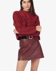 Niall Cashmere Sweater in Syrah