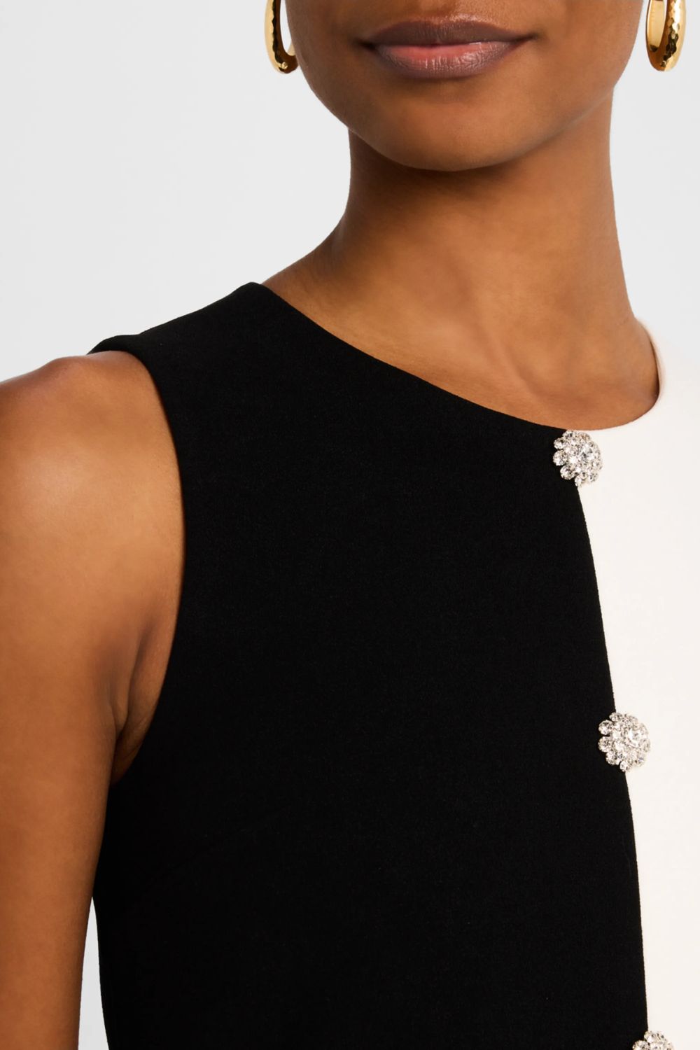 Sans Faff Monochrome Muse Mini Dress in Black