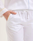 Essentiel Long Pj Set in Blanc