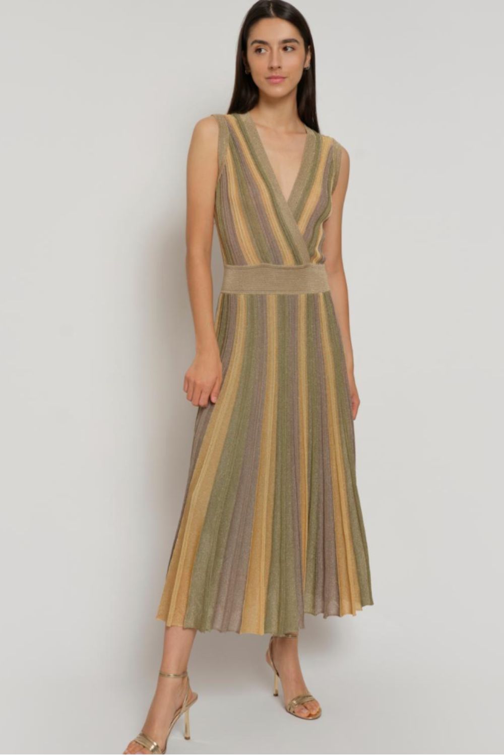 Gala Sleeveless Wrap Dress
