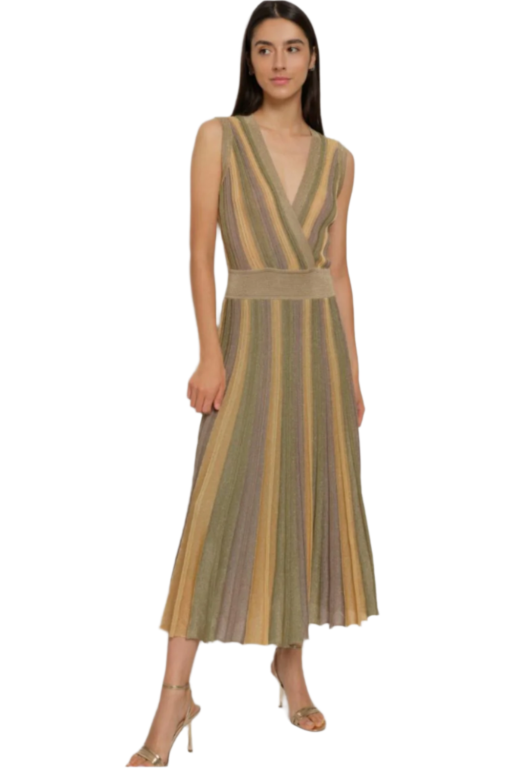 Gala Sleeveless Wrap Dress