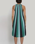 Gala Collar Pleated Dress