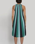 Gala Collar Pleated Dress