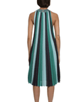 Gala Collar Pleated Dress
