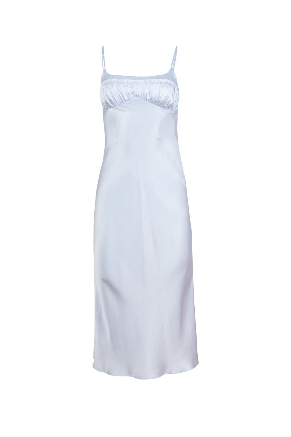 Ruched Bust Dress in Cloud