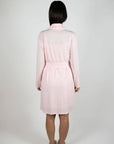 Cannes Pinstripe Robe in Pink Dogwood