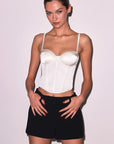 Hamptons Bustier in Ivory