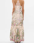 Skirt with Deep Hem and Frill and Belt