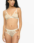 Never Say Never Peek-A-Boo Bra in Moon Ivory