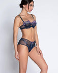Deesse Desir Demi Cup Bra in Mauve Desir