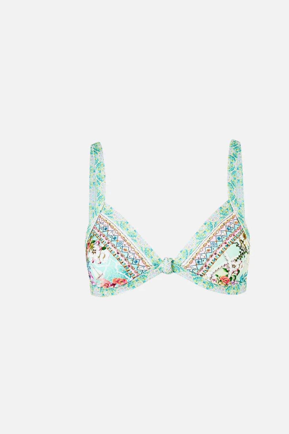 Knot Tri Bikini Set in Just Coasting