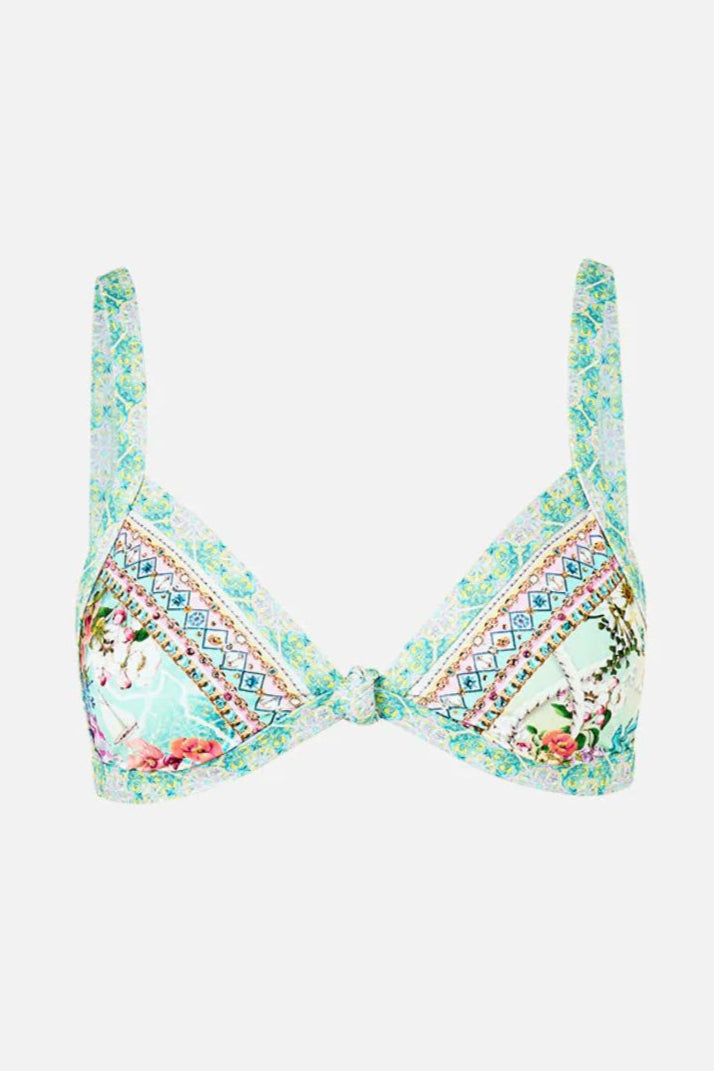 Knot Tri Bikini Set in Just Coasting