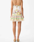 Tie Front Short Dress In the Call of Catalonia
