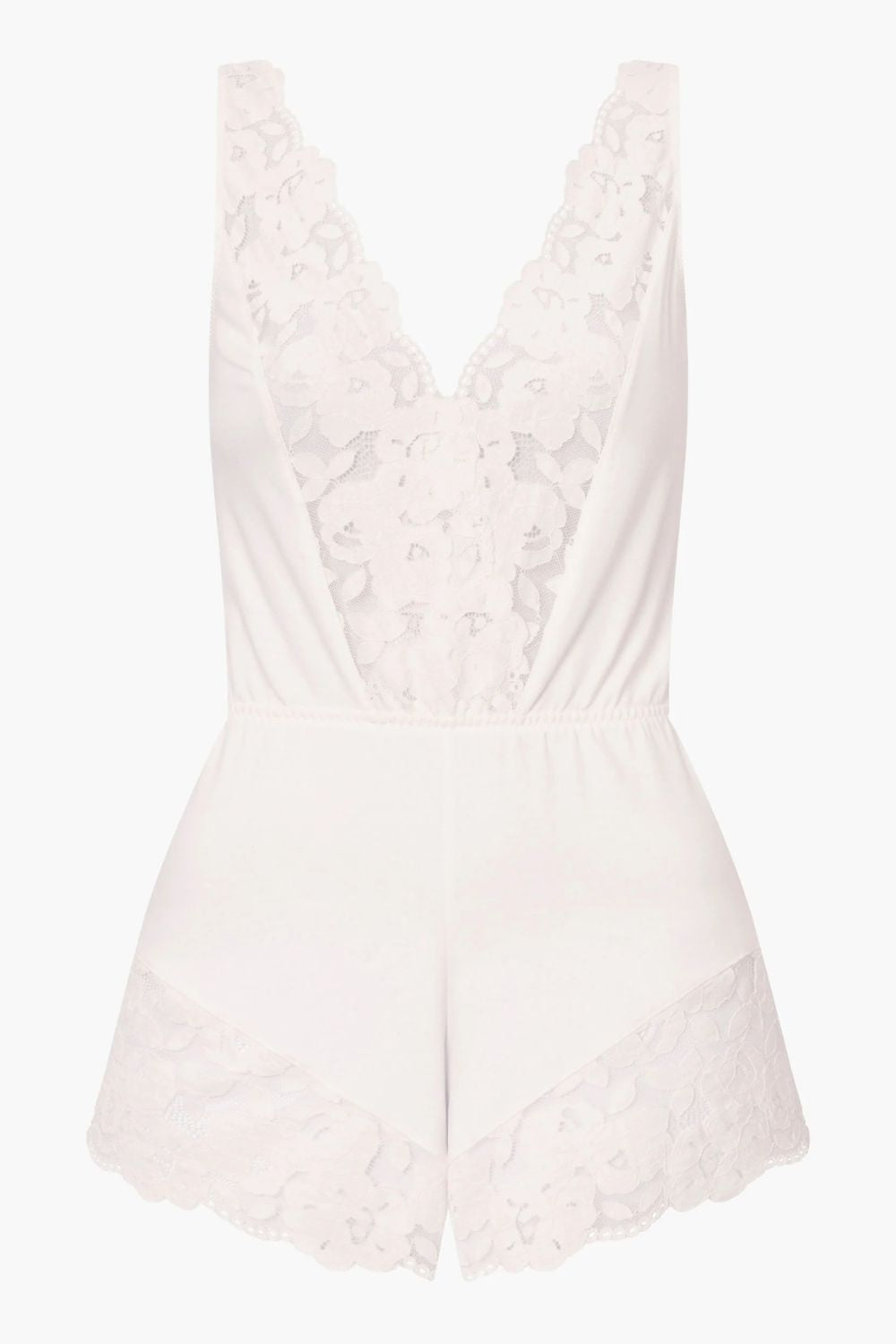 Romanza Romper in Moon Ivory