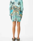 Bat Sleeve Dress in Balearic Bebe