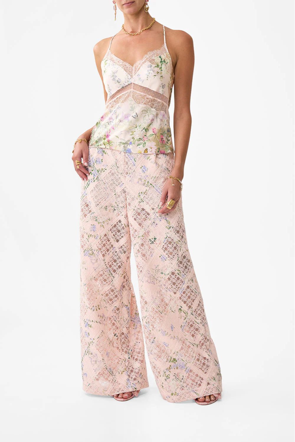 Lace Spliced Bias Cami