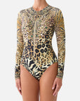 Long Sleeve Paddle Suit in Leotigra