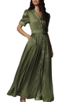 Eloise Dress in Green