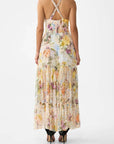 Bead Strap Gathered Panel Dress in Architects of Alcazar
