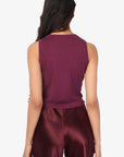 Dia Sweater Vest in Blackberry