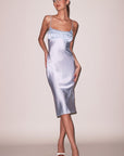 Ruched Bust Dress in Cloud