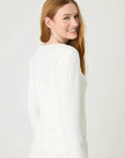 Pointelle Long PJ Set in Ivory