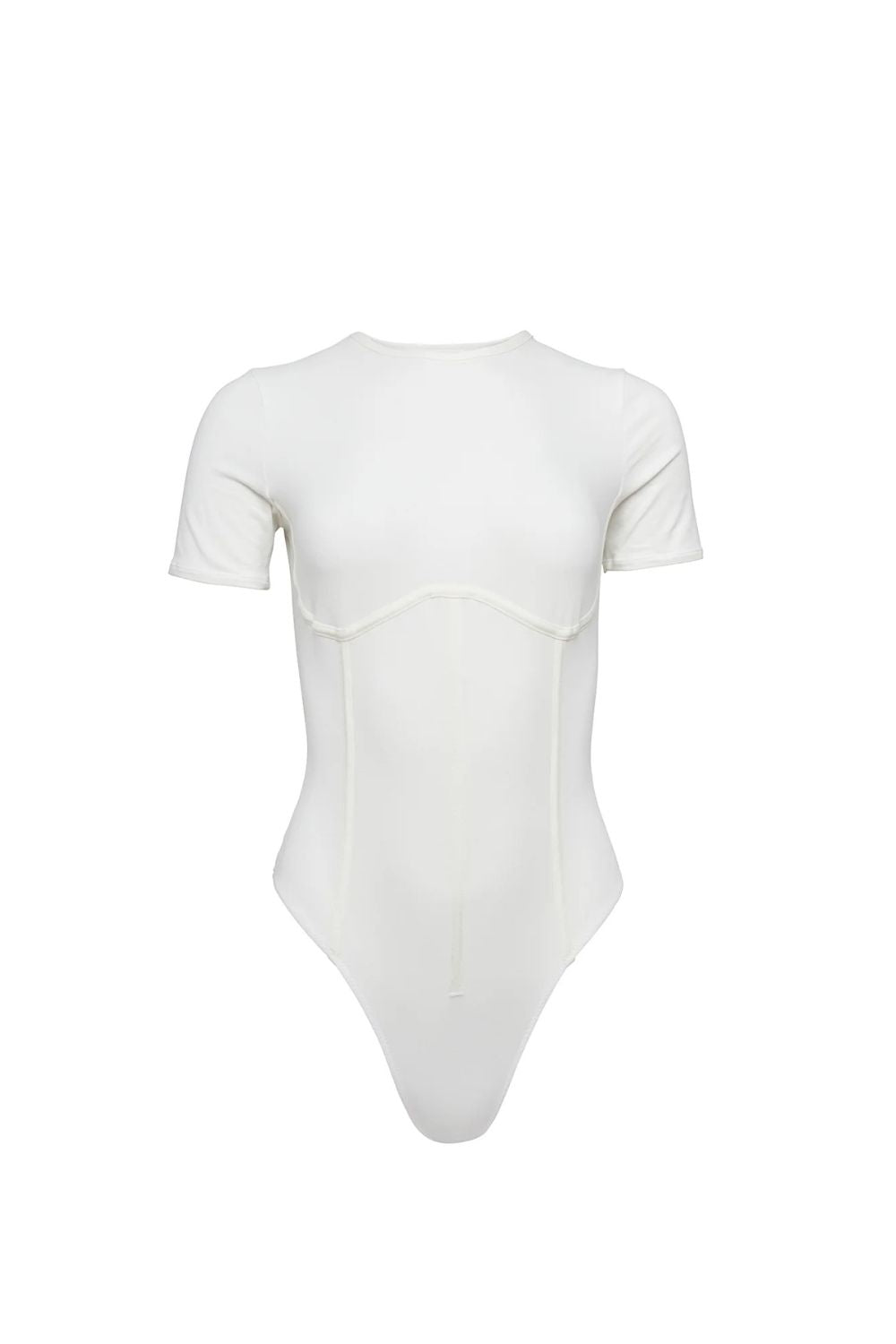 Organic Cotton T-Shirt Bodysuit in White