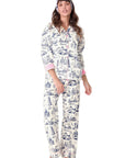 Bon Voyage Flannel Long PJ Set
