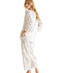 Essentiel Cropped Pj Set in Blanc Floral