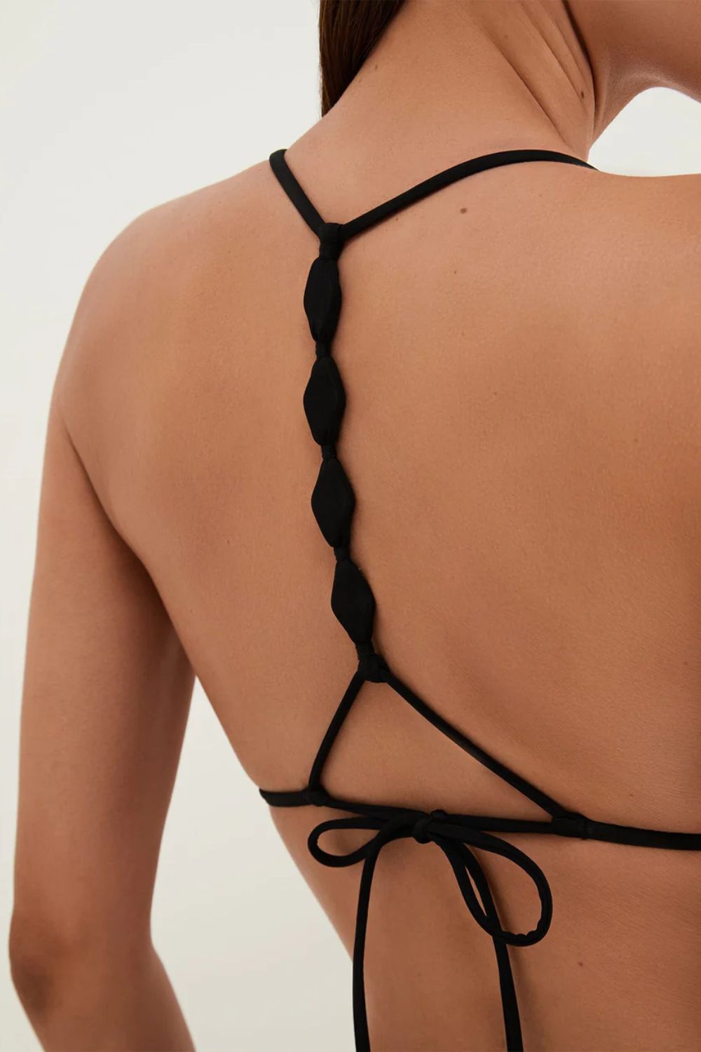 Kori T Back Tri Top & Kori Side Bottom Full in Black