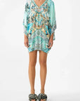 Bat Sleeve Dress in Balearic Bebe