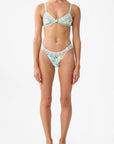 Knot Tri Bikini Set in Just Coasting