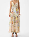 Bead Strap Gathered Panel Dress in Architects of Alcazar