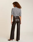 Faux Leather Wide Leg Pant