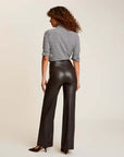 Faux Leather Wide Leg Pant