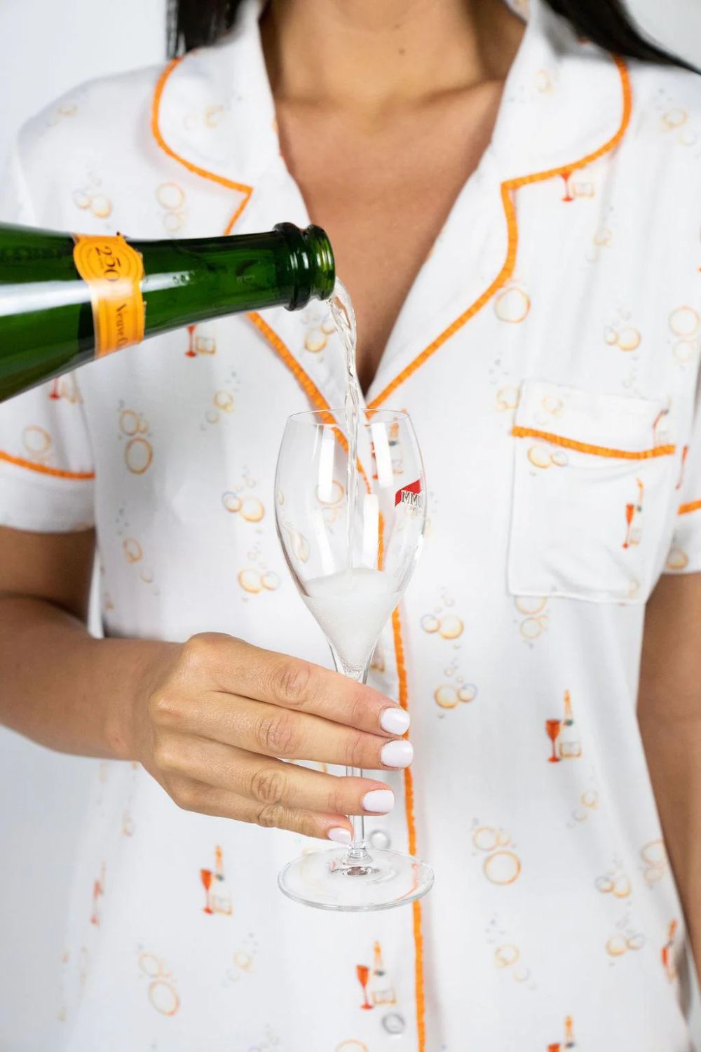 Bubbly Mood Print Short Pajama Set