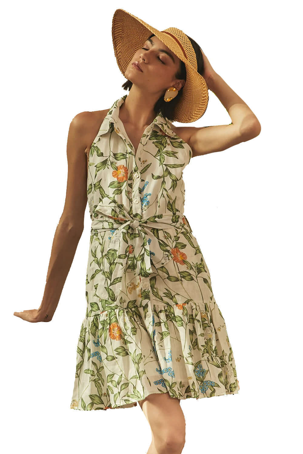 Steffi Dress Rose of Sharon print