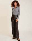 Faux Leather Wide Leg Pant