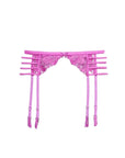 Rose Logo Garter Belt in Pink