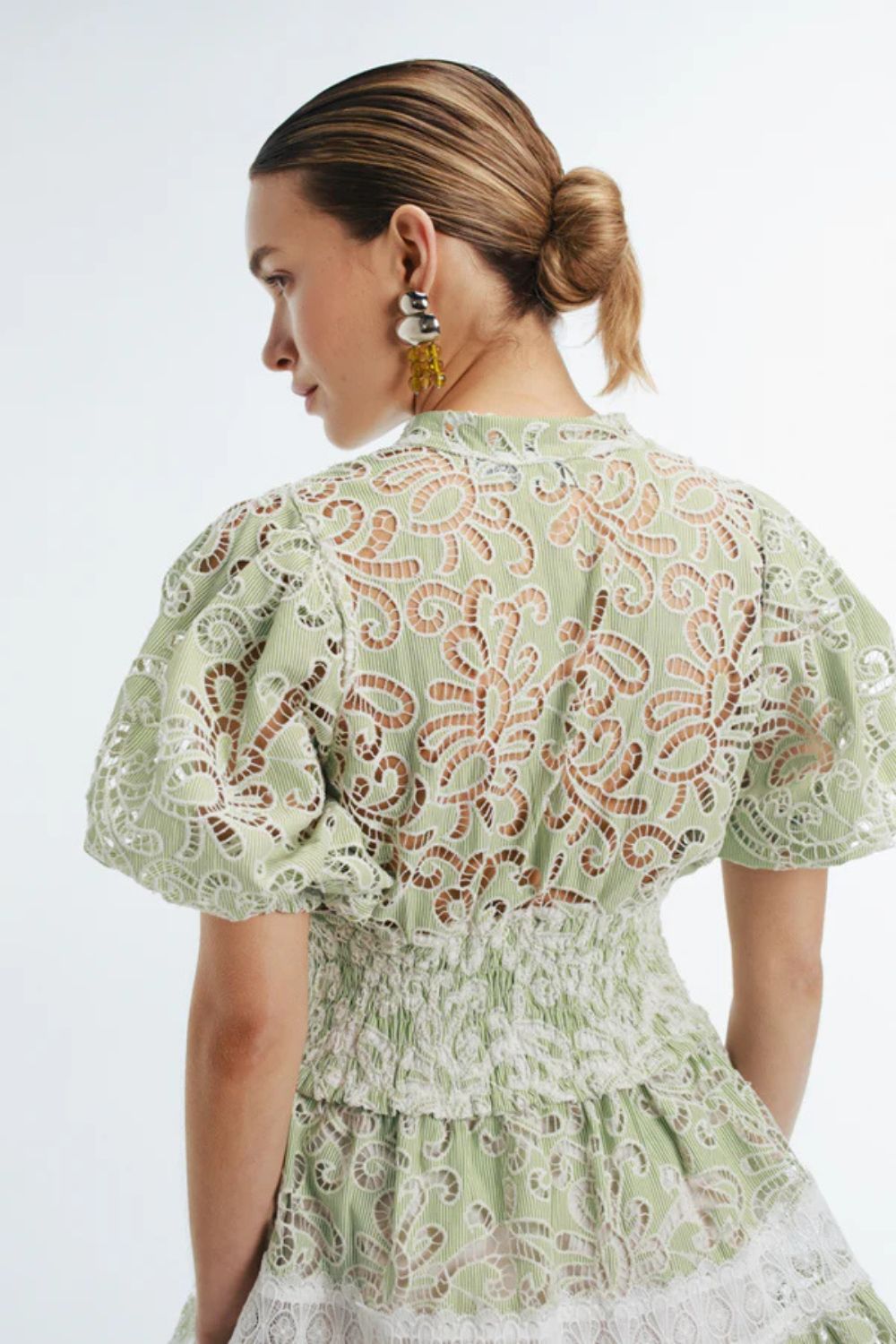 Marion Mini Dress in Green
