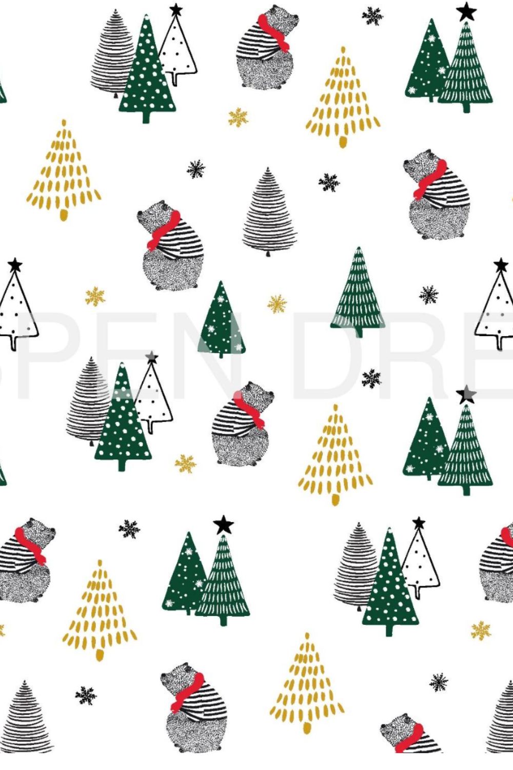 Jolene Holiday Print Long Pj Set