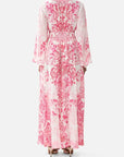 Kimono Sleeve Dress in Livin La Vida Rosa
