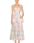 Long Dress Danny in Pink Botanic