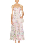 Long Dress Danny in Pink Botanic
